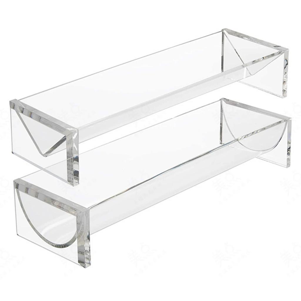 Acrylic Clear Cracker Tray Rectangular Cracker Holder Biscuit Serving Tray Food Display Stands Party Appetizer Serving Tray
