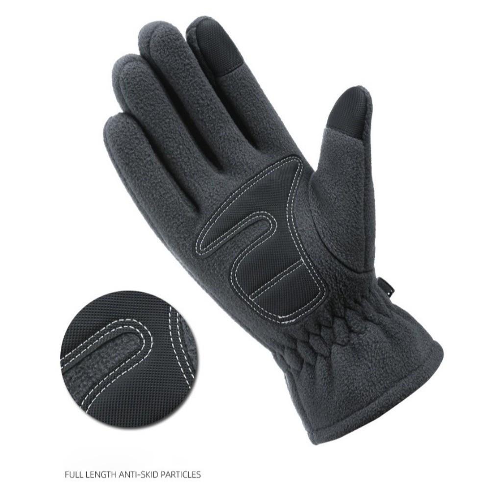 Warm Touch Screen Gloves Polar Fleece Driving Mittens New Skiing Gloves  Men