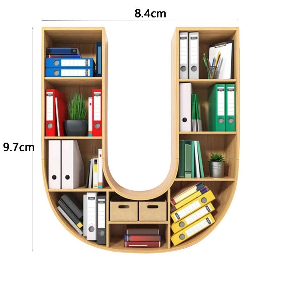 Personalized 26 Letter Bookshelf Pendant Acrylic Hanging Ornament Christmas Tree Decoration  Couple