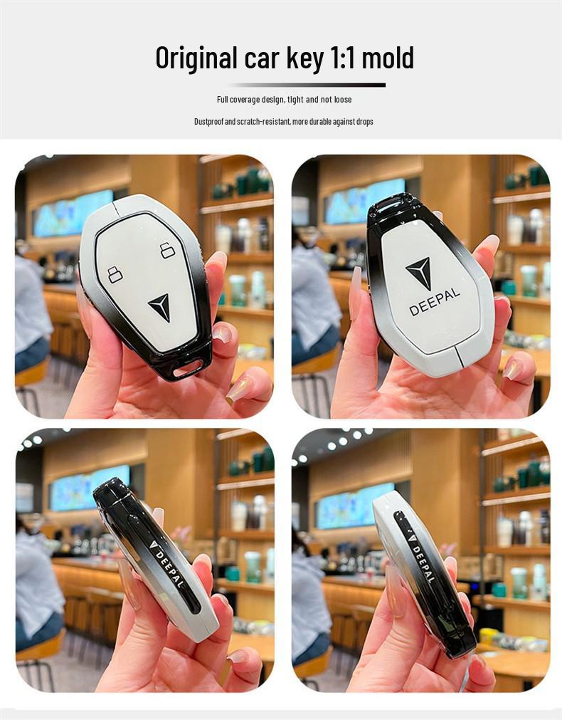 Tiefblau S07 Schlüsseletui: Neuer Stil L07 Auto Bluetooth Smart Protection mit Metallschnalle für 26 Modelle