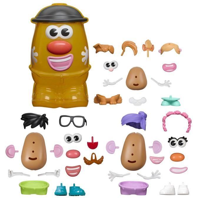 Potato Head Méga patate coffret avec 42 pièces dont une boîte de rangement, jouets préscolaires créatifs pour enfants, dès 2 ans