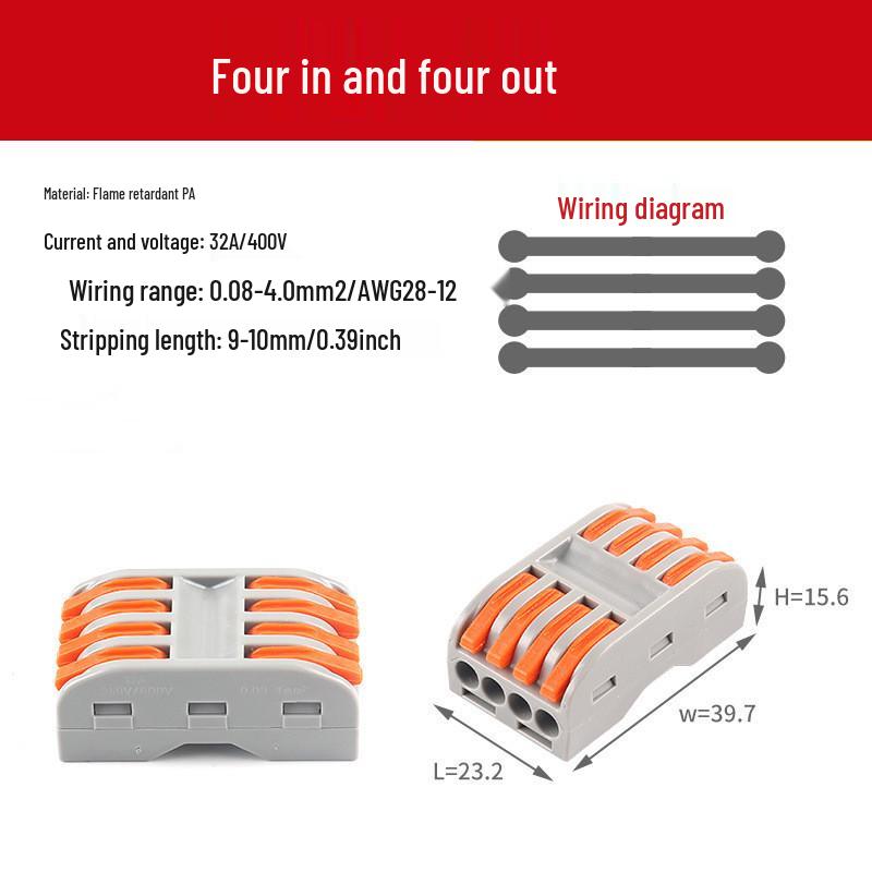 Universal Quick Connector: Soft/Hard Wire Terminal Splitter