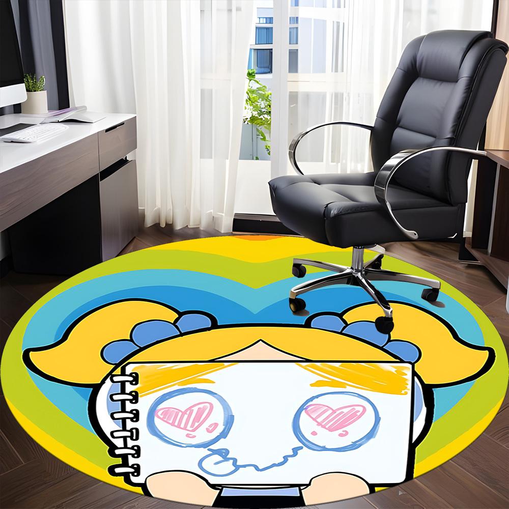 1pc The Powerpuff Girls Office Round Area Rug, Under Office Chairs Bedroom Living Room Home Decor, Room Deco, Available in Various Sizes
