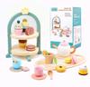 Wooden Afternoon Tea Set Toy Montessori Pretend Play Food Children's Role Play Game Play House Toy for Girls Boys Kids Gifts