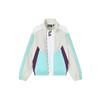 X MAGIC STICK Collaboration Retro Sports Color Block Spliced Stand Collar Zip Casual Jacket Women Jackets Light-Beige F11W329705F-IV