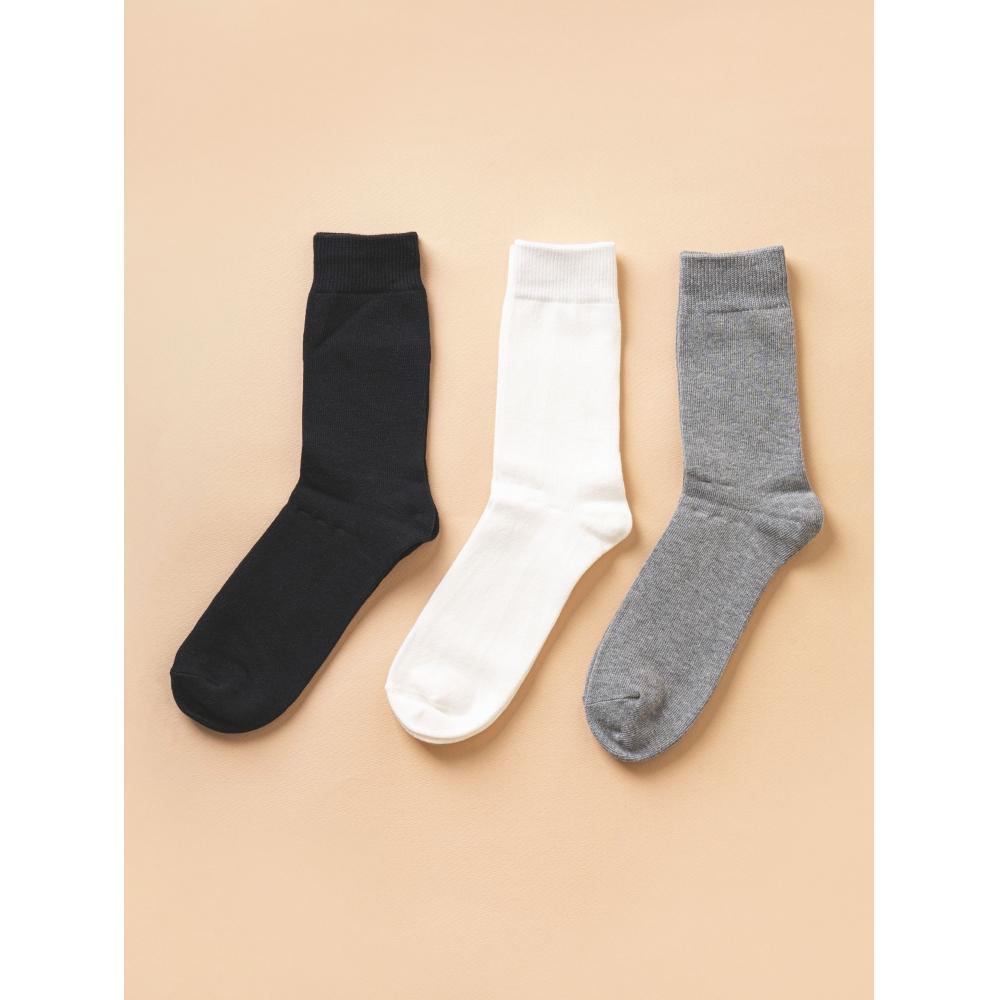 DaiSo [new Year S Plan] Premium Men S Long Neck SockS Color 3 Pack Set