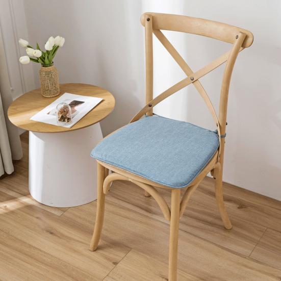Cuscino in spugna memory foam con doppio design antiscivolo, spesso, staccabile, lavabile, a forma di zoccolo di cavallo, per sedia da ufficio, colore unito, per sala da pranzo