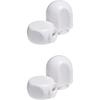 Pack of 4 Stand Mixer White Plastic Lock Lever Knob and Speed Control Knob for Kitchenaid Mixers Accessories