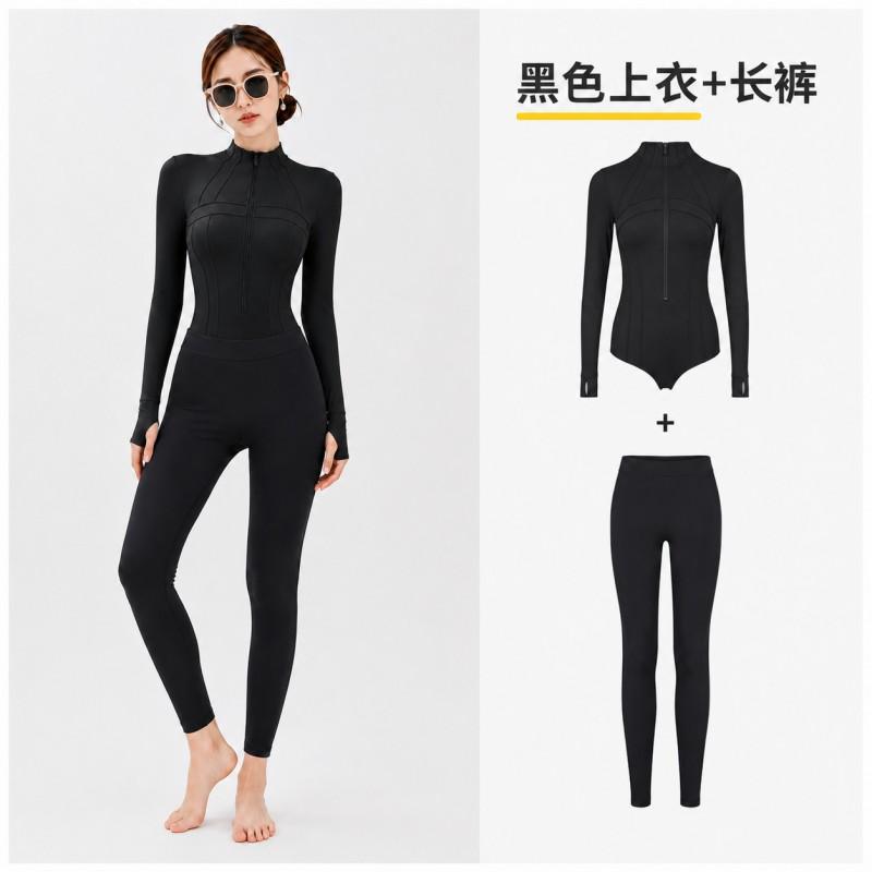 Womens UPF 50 Long Sleeve Rash Guard Swimsuit Full Body Sun Protection Diving Suit Surfing Swimming