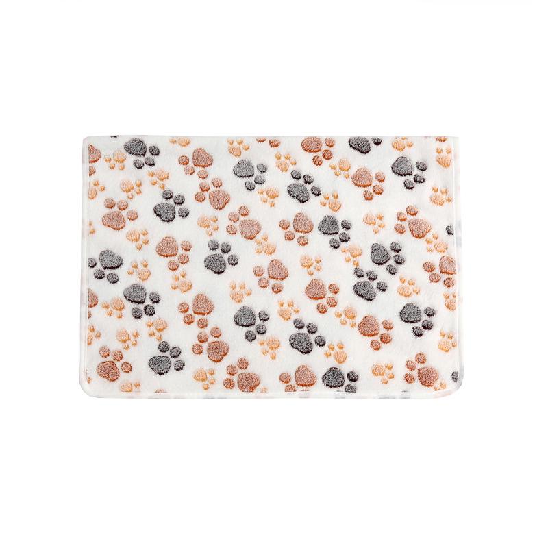 Cozy Coral Fleece Pet Blanket for Dogs and Cats - Warm Autumn & Winter Nest Mat