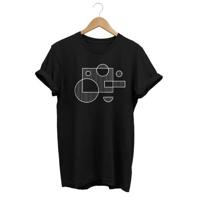 Abstract Shirt Minimalist Print Clothing Women T Shirt Hip Hop Aesthetics Graphic White Short Sleeve Polyester Women's T Shirt