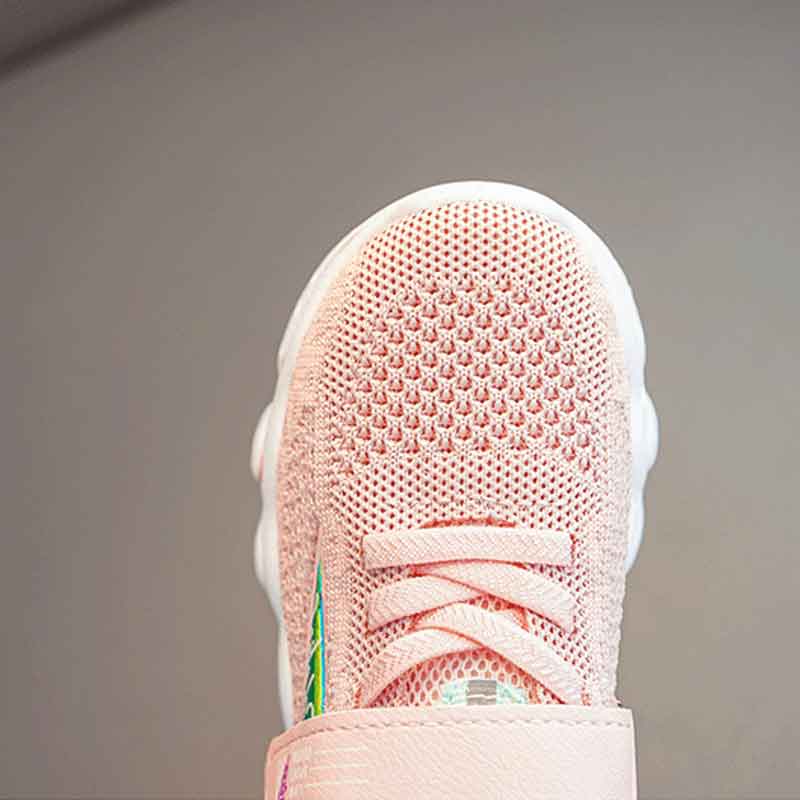 Children'S Knitted Mesh Shoes Spring Autumn Boys Girls Lightweight Casual Sports Shoes Antiskid Princess Sneakers Espadrilles