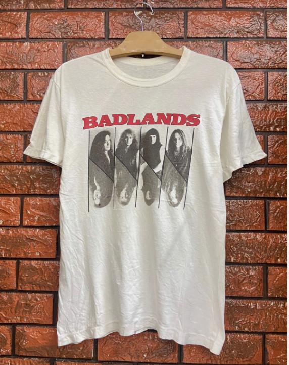 Collection BADLANDS Band Cotton White All Size Unisex T-Shirt