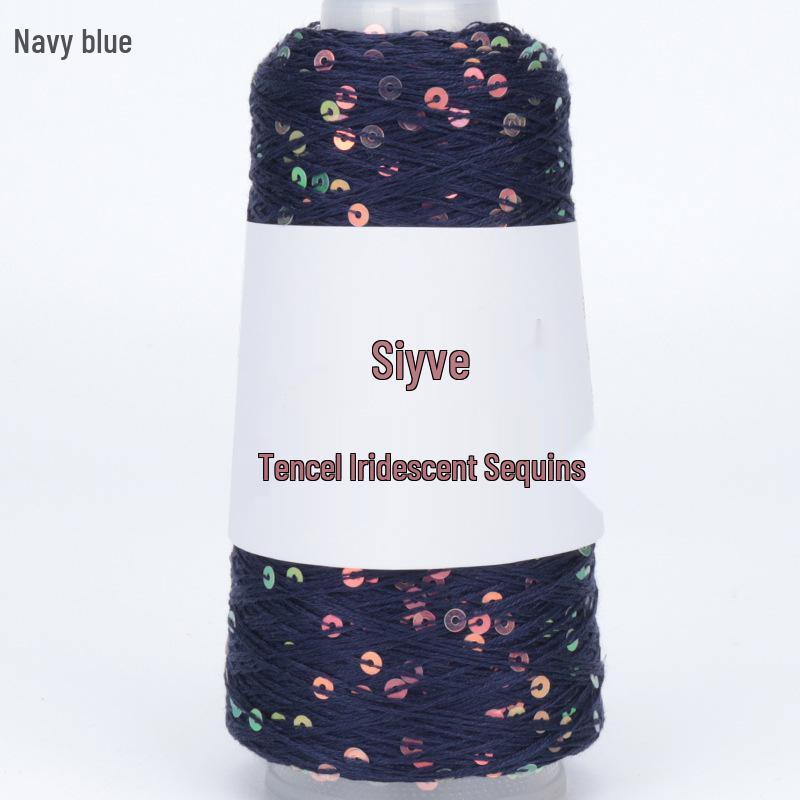 Si Yue Tencel Iridescent Paljettgarn: Handstickat Mode Bländar