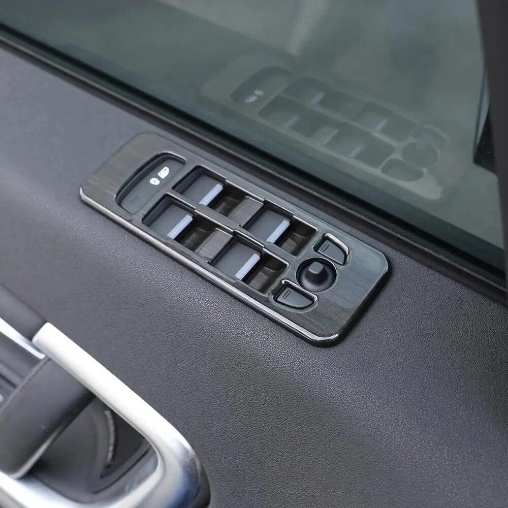 Car Window Lift Button Frame Trim Fit For Land Rover Discovery Sport 2015-2018 Auto Interior Accessories