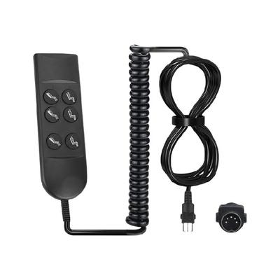 6 Button 5 Pins Hand Switches Sofa Lift Controller Replacement Electric Sofa Manual Hand Controller for Power Sofa