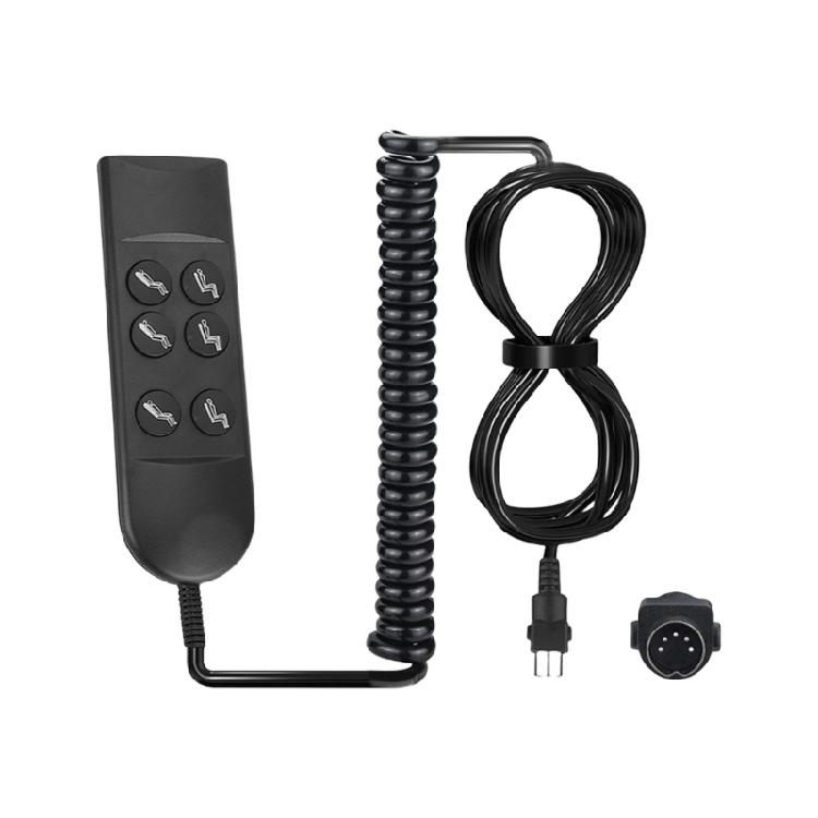 6 Button 5 Pins Hand Switches Sofa Lift Controller Replacement Electric Sofa Manual Hand Controller for Power Sofa
