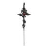 Rose Thorns Heart Stud Piercing Ear Cuff Needle Party Wear Earring for Trendy Women Music Festival Accessories