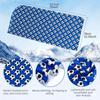 Football Pattern Cool Towel Cool Neck with Buttons Sun Protection Towel Breathable Ice Cool Cap