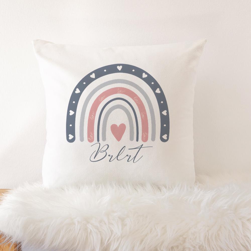 Tilpasset Boho Regnbue Barneseng Sengetøy Putetrekk Personlig Barnesengpute Babydusjgaver Regnbue Jenter Soveromsdekor