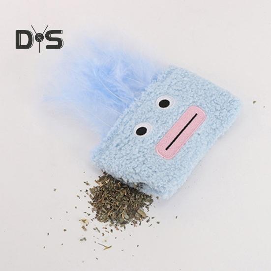 2Pcs Cat Toys Soft Plush Pet Toy Funny Hilarious Big-Mouth Afro Catnip Toy Bite-Resistant Scratch-Resistant Kitty Toy for Indoor Cats