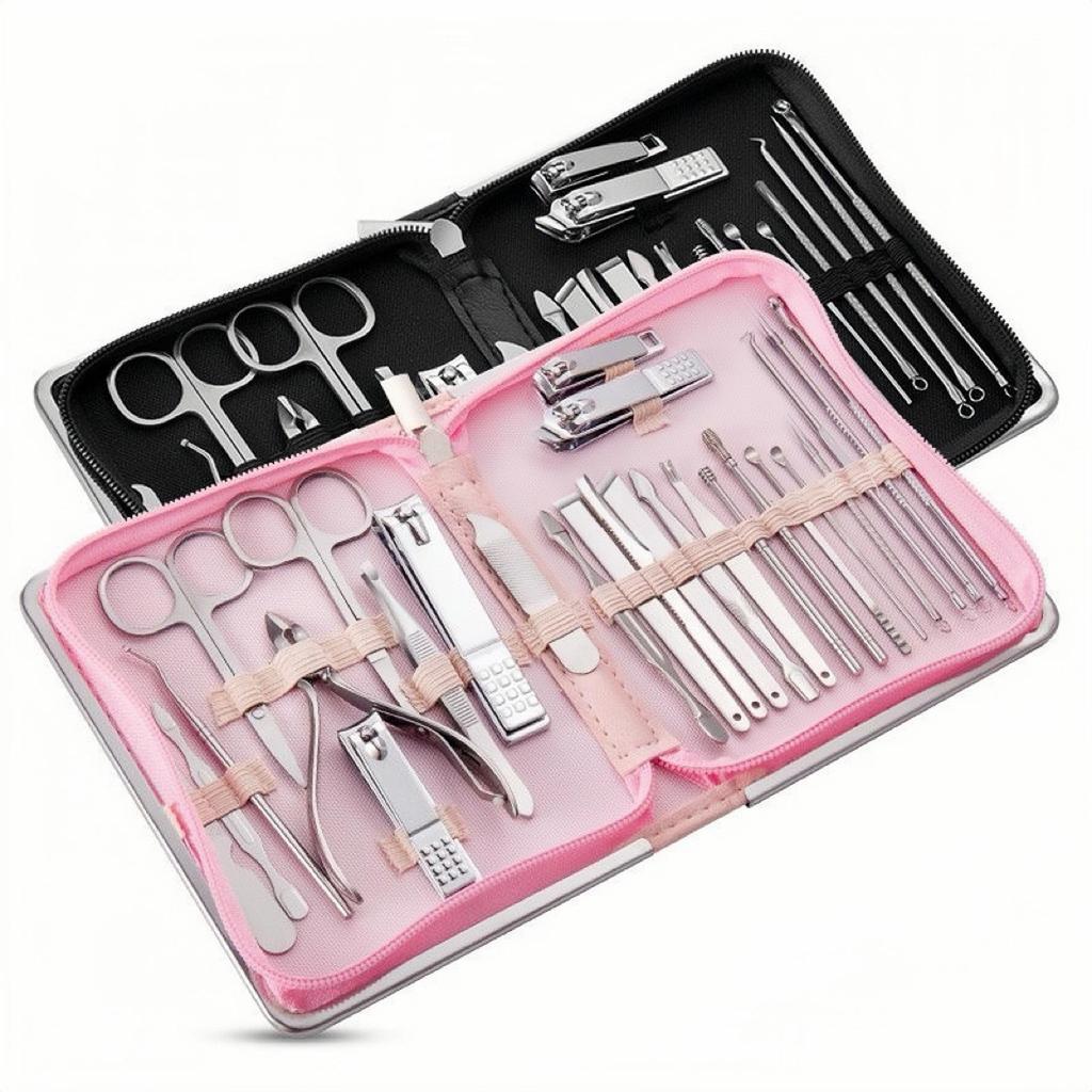 26-Piece Nail Clippers & Manicure Tool Set with Zipper Pouch