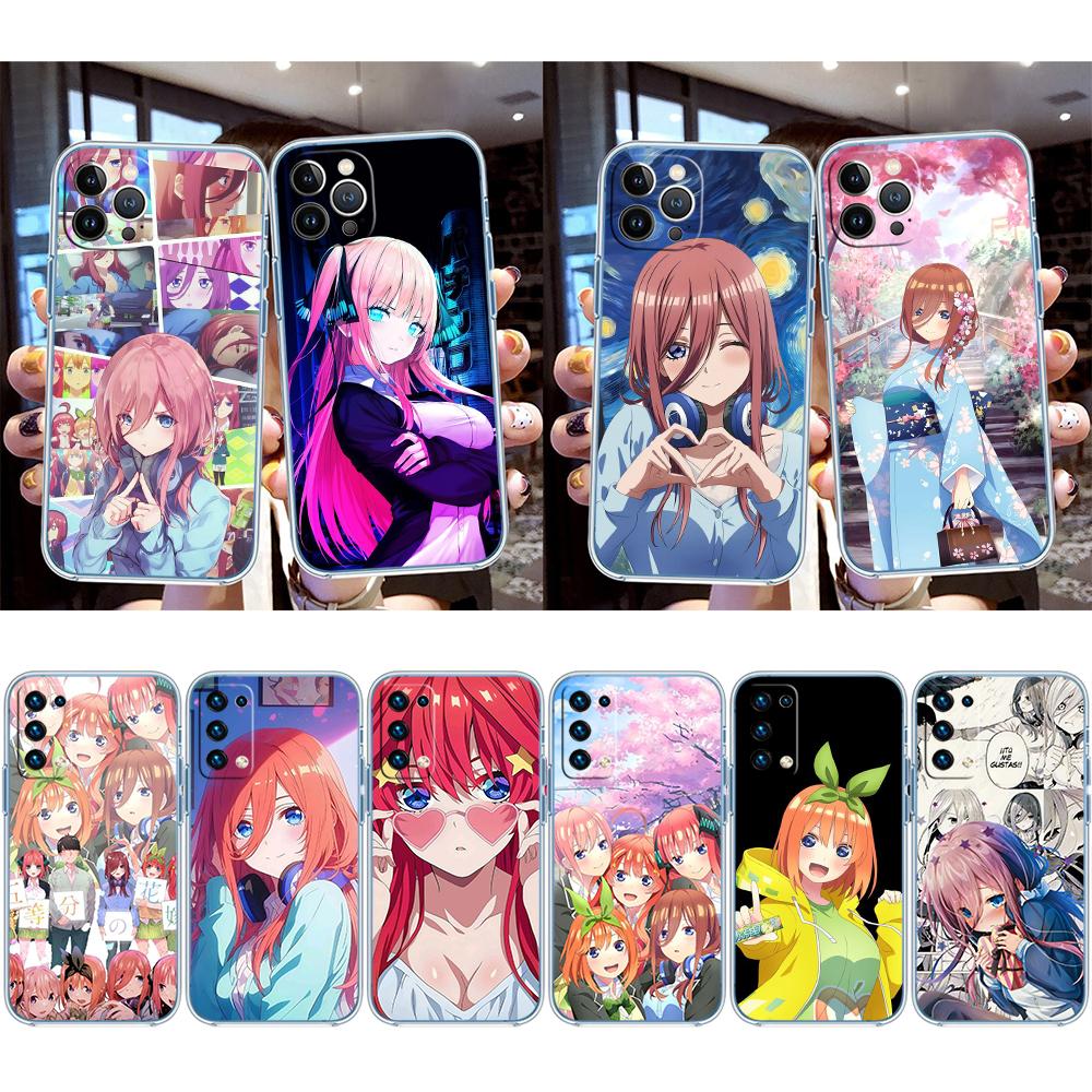RE47 Nino Miku Itsuki Nakano Transparent Phone Case for Motorola Moto G7 G8 G9 G84 G85 G73 G24 G15 Z2 Play Power Plus