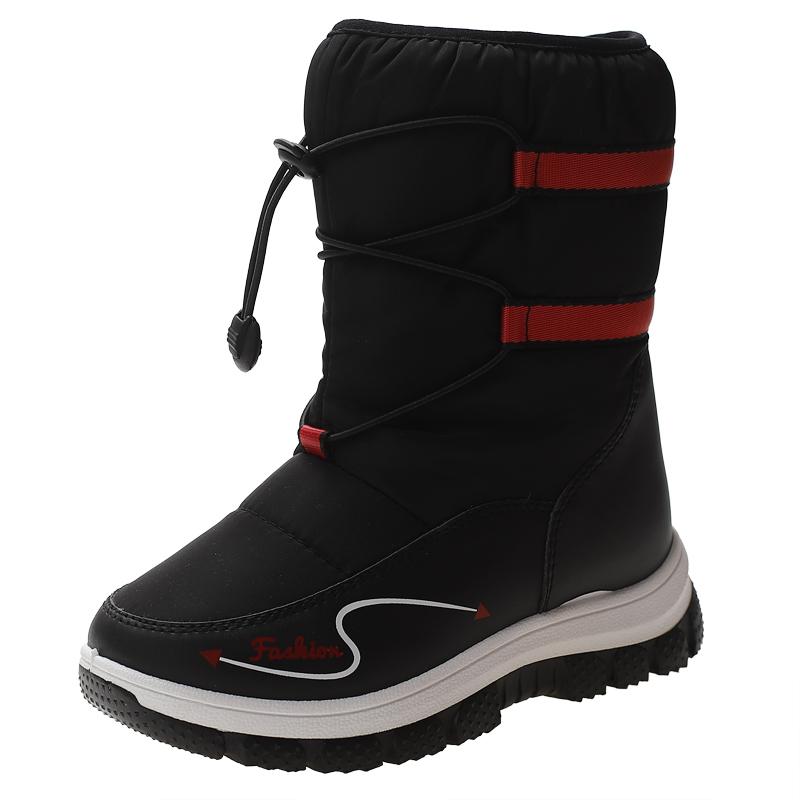 

Winter Platform Girls Boots Fashion Casual Nonslip Outdoor Activity Shoes Children Plus Velvet Warm Waterproof Snow Boots 28