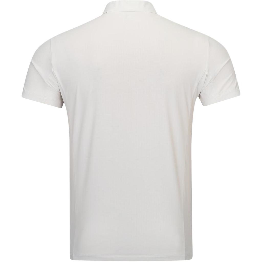 Li-Ning Honor Series Solid Color Simple Versatile Soft Short Sleeve Polo Shirt Unisex Tops APLW069-3