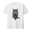 Swag Owl T Shirt for Unisexs White Print In Black S XXXXXL Vintage Stylish Stretched Comfortable Streetwear Breathable