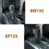 Carbon Fiber Gear Shift Knob Sticker Decal Trim Cover for Ford F150 2009-2014