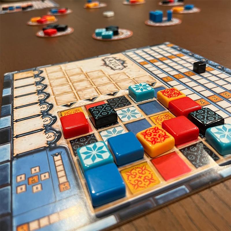 Brettspiel Fliesenlegestrategie Spiel Schöne Mosaikkunst Familienspaß für Kinder 30-45 Minuten Spielzeit Partyspiel