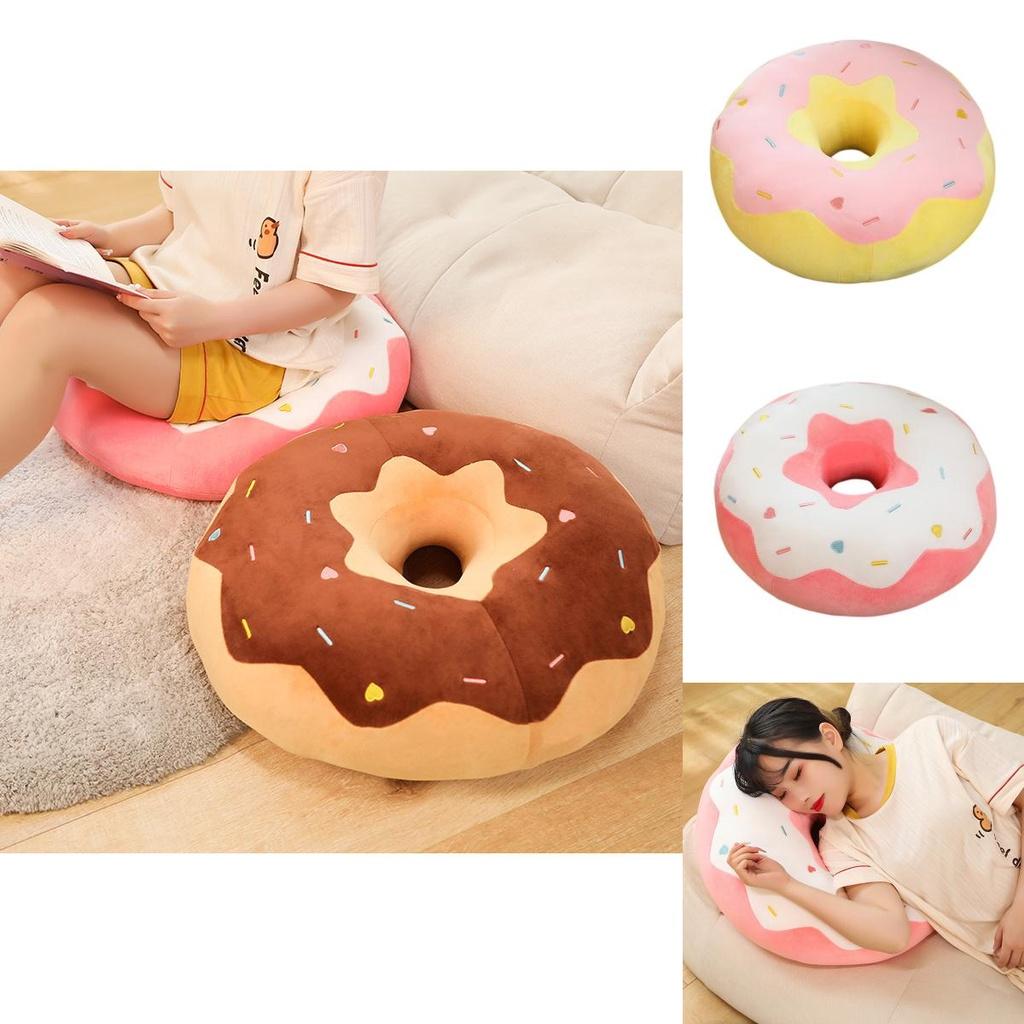 Süßes Donut-Stofftierkissen für Heimdekoration und bequemes Sitzen