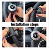 Car Sticker 2025 Hot Car Steering Wheel Booster Spinner Knob Bearing Power Handle Saving Kit For Tesla Model 3 S X Model Y Roads