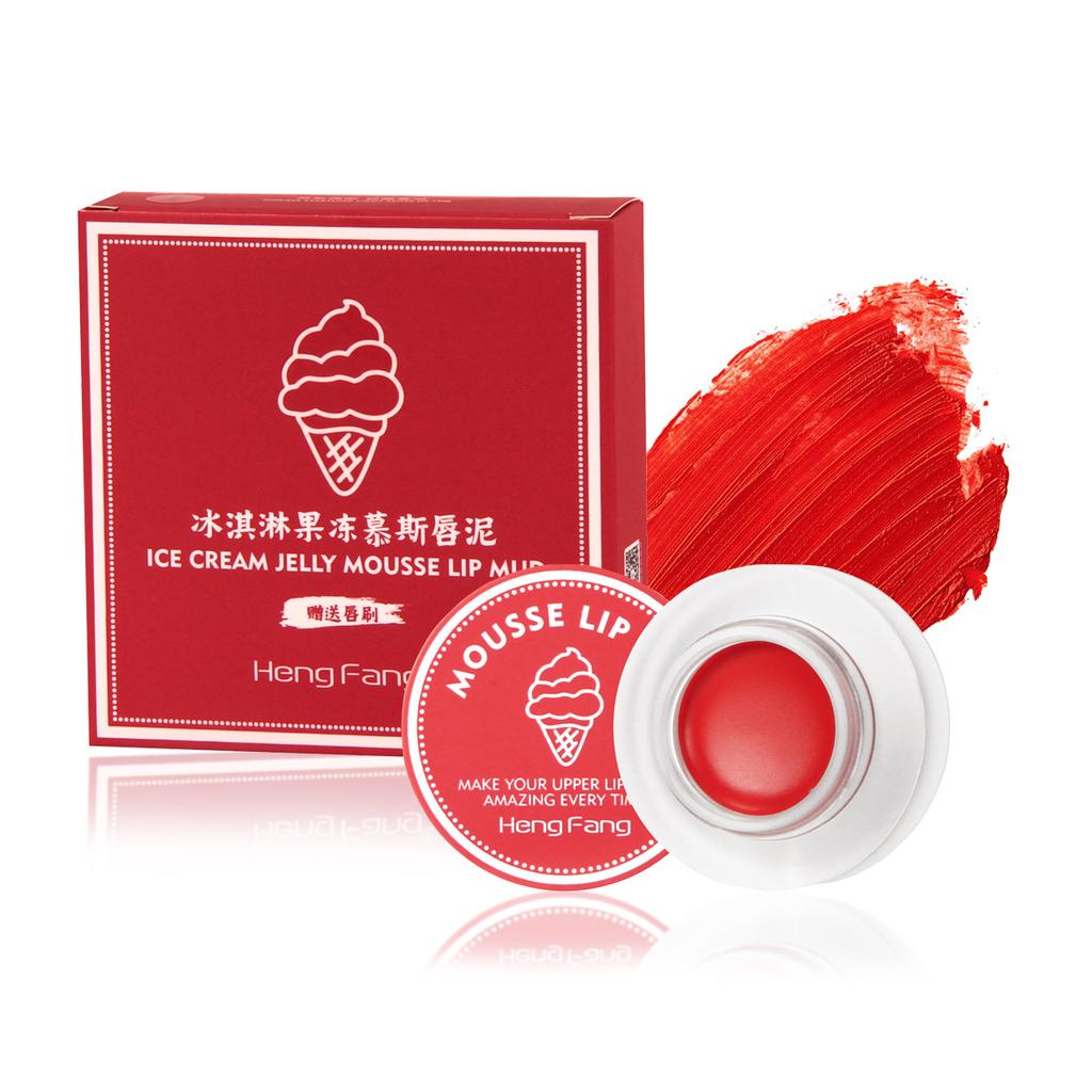 HengFang Jelly Mousse Waterproof Long-Lasting Mousse Lip Mud 1.8G