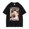 Certified Freak Cat Meme T Shirt Funny Hilarious Cats Expression Humor T Shirt Short Sleeve Men Women Fashion 100% Cotton T Shirt