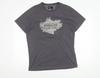 Body Spinner Men's Grey Graphic Print T-Shirt L