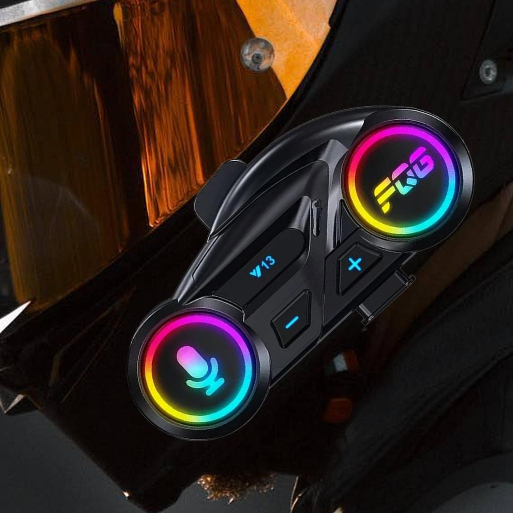 Motorcycle Helmet Speaker Wireless Motorcycle Helmet Speakers Noise Reduction Waterproof 800mAh Earbuds For Skiing Racing