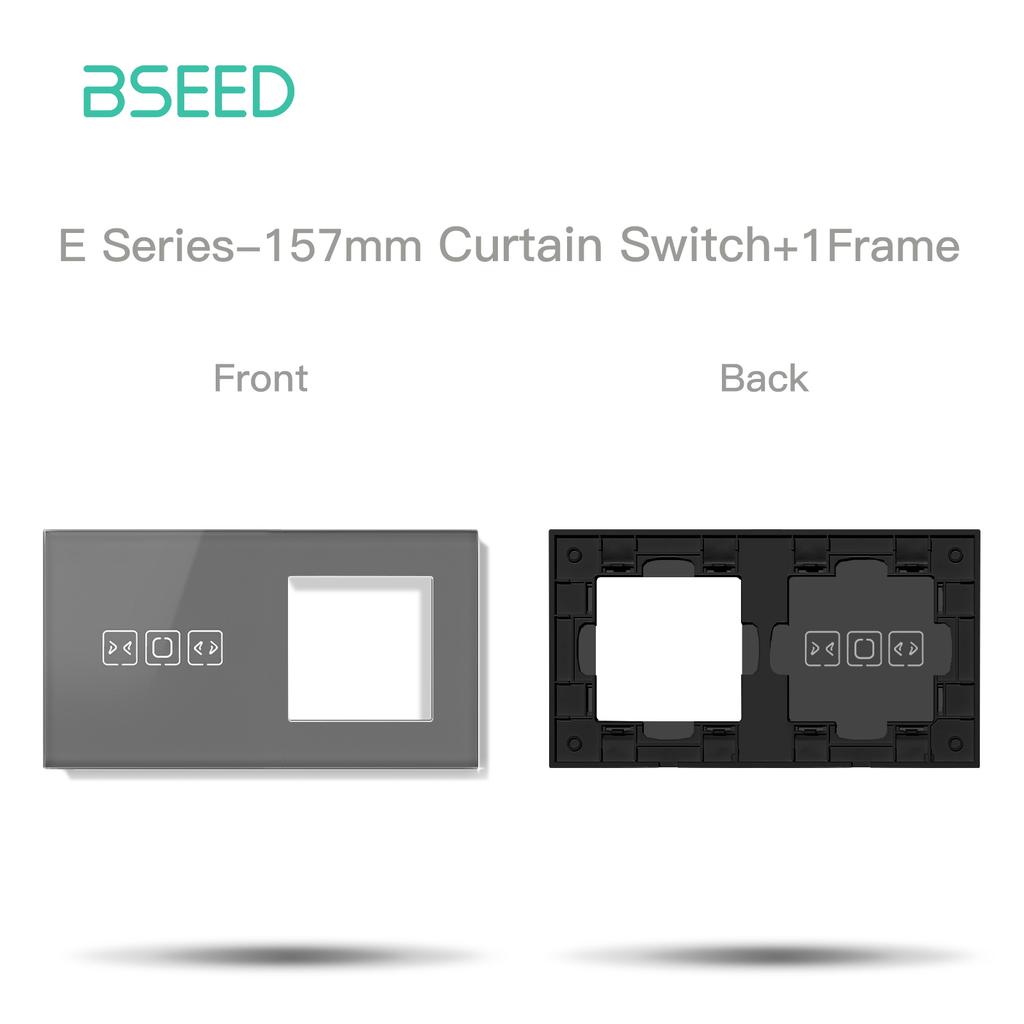 BSEED WIFI Touch Switch 1/2/3/4Gang Glass Smart Wall Light Dimmer Curtain Roller Switch Touch Screen Panel DIY Module E Series
