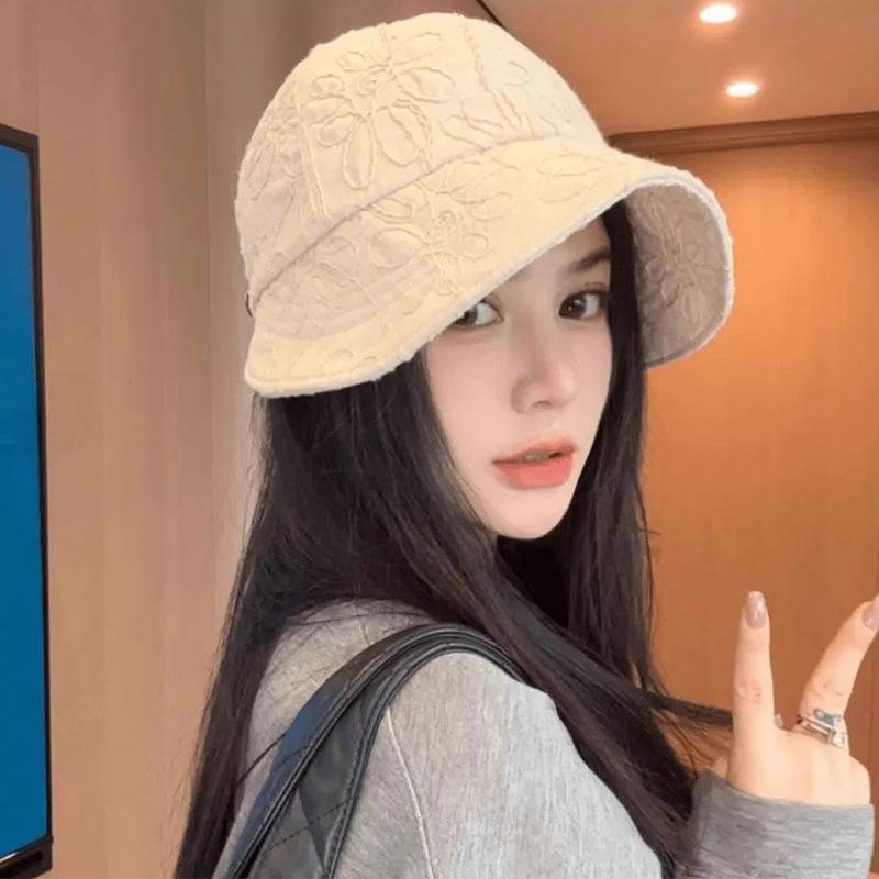 

Женская вышитая шляпа-ведро с широкими полями, складная, регулируемая, солнцезащитная кепка для девочек, для похода на пляж, кепка Fishman бежевый