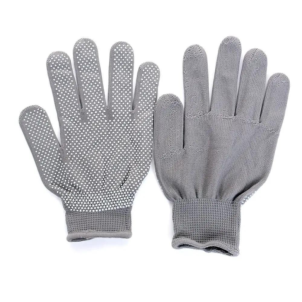 Heat Resistant Protective Glove Flat Iron Safety Working Gloves Gardening Grip Industrial Protective Work Gloves серый