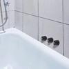 3pcs Shower Knobs Replacement Kit, Matte Black Shower Knobs Include Base Connectors Screws Compatible with pfister Verve Bathtub Faucet Handle