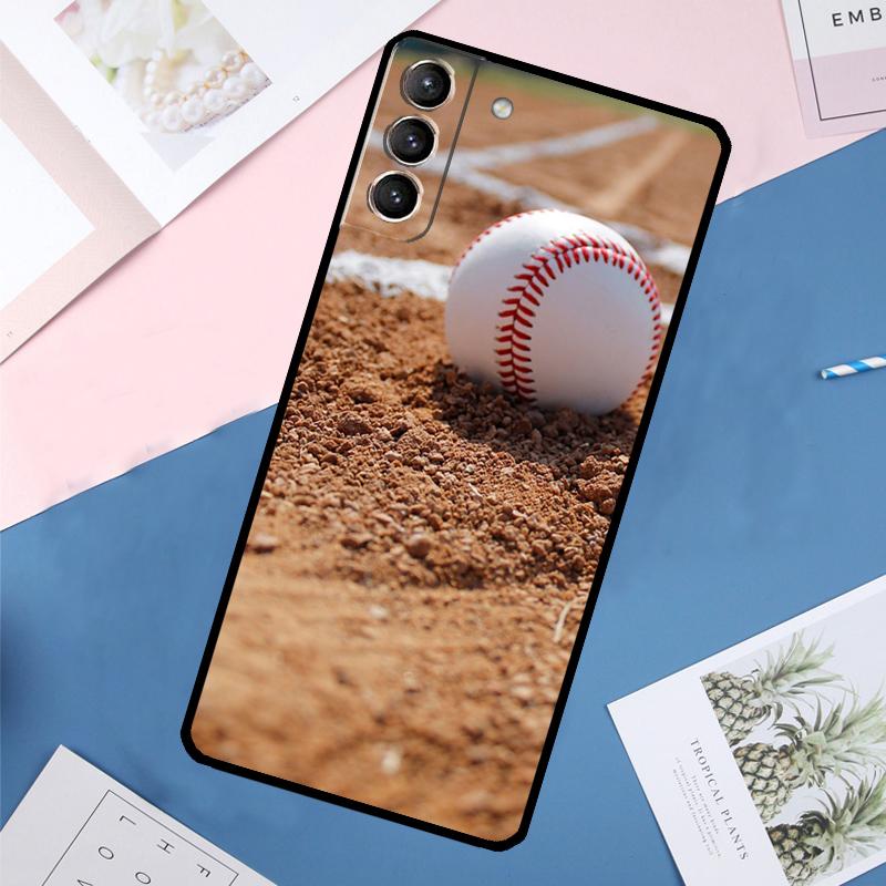 Baseball Case For Samsung Galaxy S25 Ultra S21 S22 S23 S24 Ultra S9 S10 Plus S20 FE S25 FE Back Cover