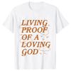 Unisex Summer Live Proof of A Loving God Print Y2k Tshirt Unisex Religious Christian Cross Jesus Short Sleeved Tees Loose Tops