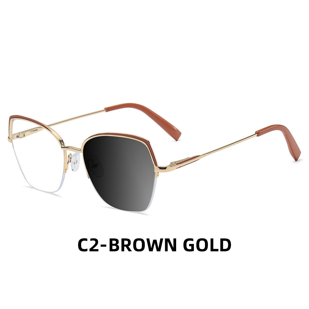 

Классические очки «кошачий глаз», сплавная полурамка, фотохромные, для близорукости, с защитой от синего света, компьютерные, для дальнозоркости, по рецепту, женские очки для чтения +6.0