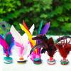 Shuttlecock Chinois Coloré Jianzi en Plumes Fait Main Vol Stable pour la Récréation des Élèves Scolaires Jeux de Cohésion d'Équipe