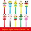 Wooden Cartoon Animal Baby Rattle with Bells (0-1 Year)