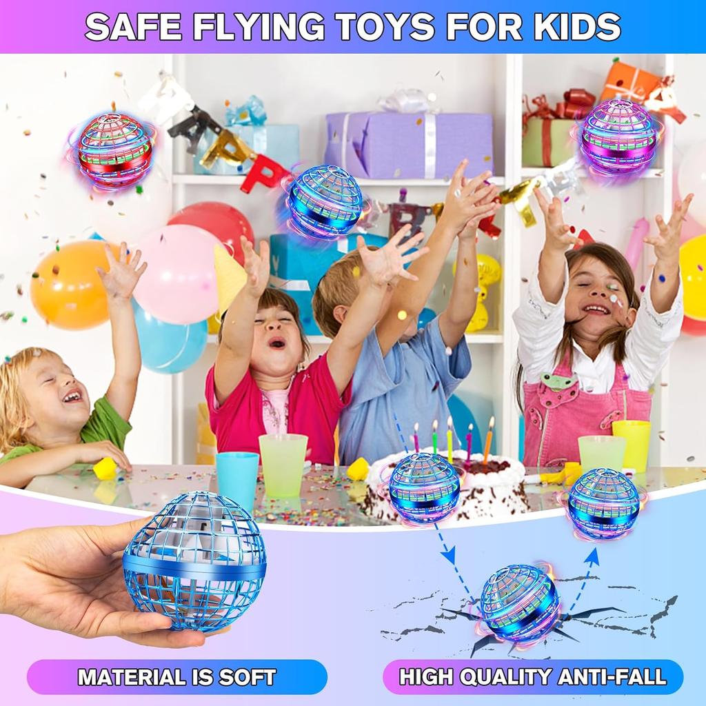 Flying Orb Ball,Cosmic Globe Flying Hover Ball Toy,Magic Floating Ball Galactic Fidget Spinner Boomerang Drone Gifts for 6 7 8 9 10 11 12+ Year Old