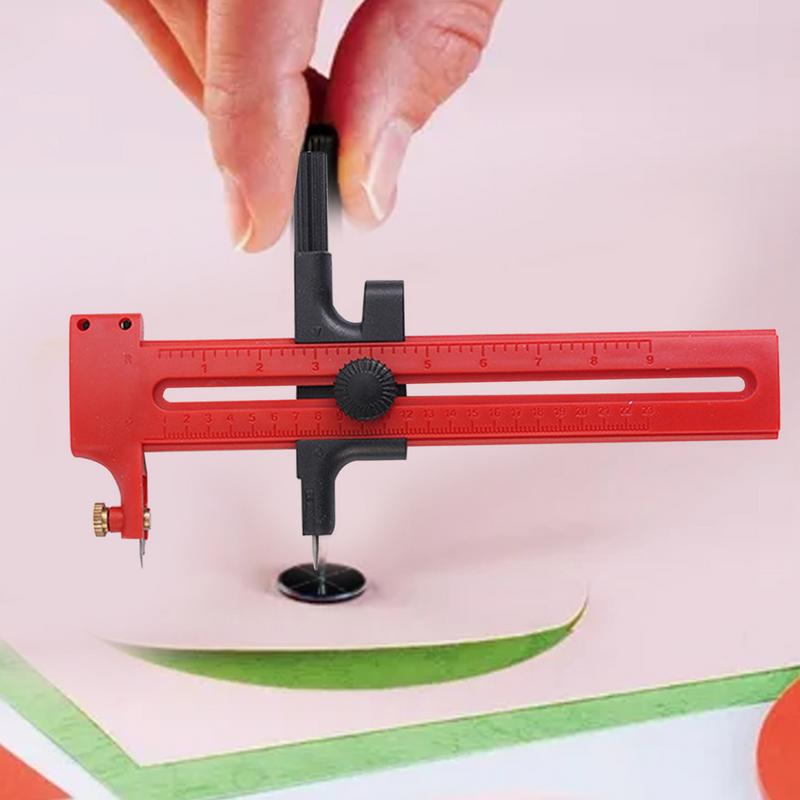 Compass Circles Cutter Rotary Compass Circles Paper Cutter Compact Design Art Craft Tool for Teaching Purpose Model Making and
