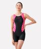 Jeteseu Women'S Aqua Plus 3-Part U-Back Indoor Swimsuit Flower Garden Pk L4A5255